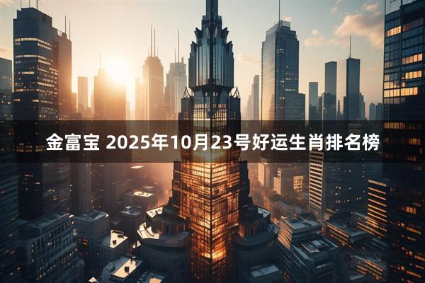 金富宝 2025年10月23号好运生肖排名榜