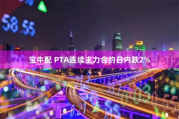 宝牛配 PTA连续主力合约日内跌2%